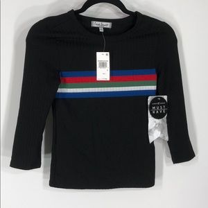 Crave fame three-quarter sleeve T-shirt